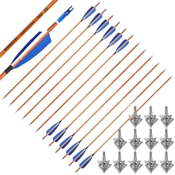 Pilar, Hybridkolfiberkonstruktion, Lättviktsdesign,12PCS Blå