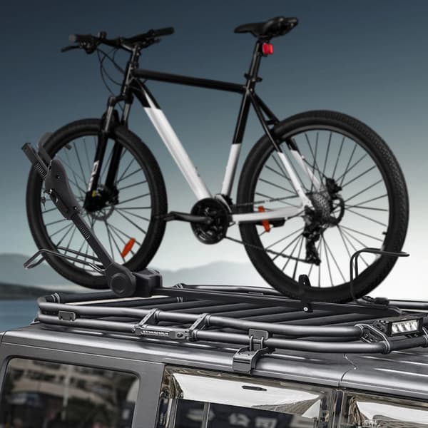 Cykelställ, Fällbar Design, Dubbel Lås,svart