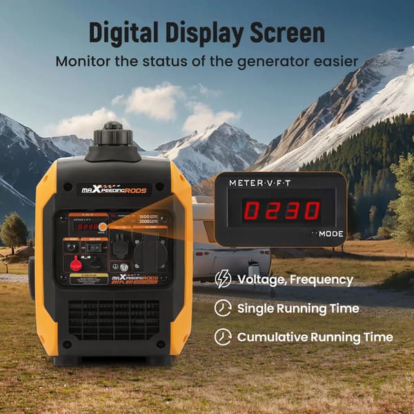 Bærbar invertergenerator, 1800 driftwatt, USB-forbindelse,MXR2350-EU