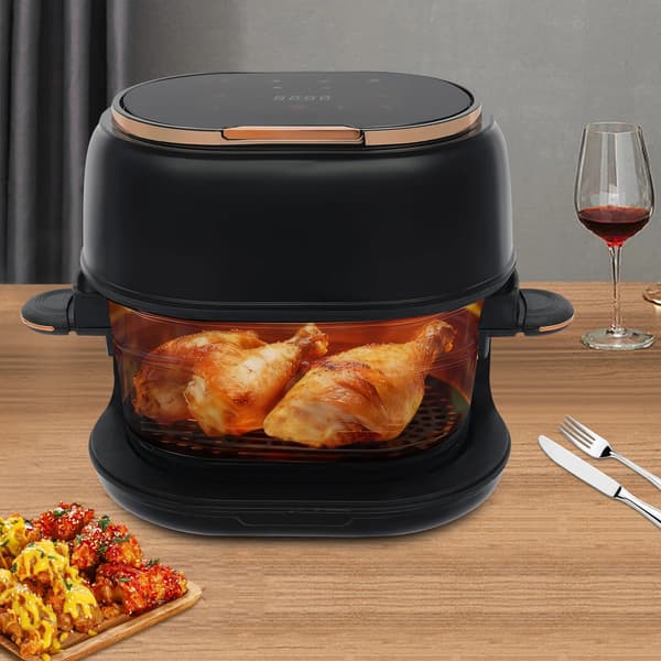 Air Fryer, Touch Screen, Stor Kapacitet,sort