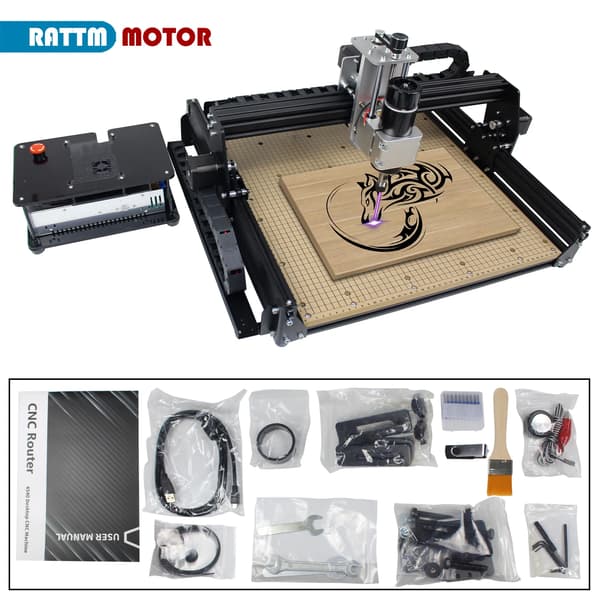 CNC Router, 500W Spindle, Offline Controller,Ingen laser-a, 4540 MDF-a