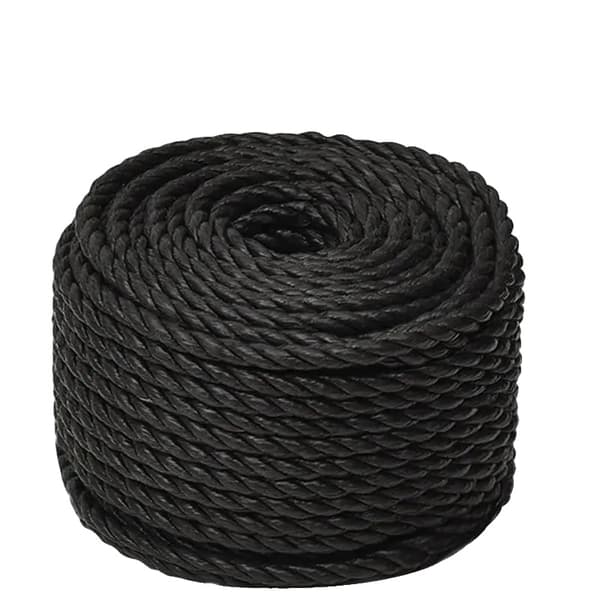 Arbetsrep, 10 mm Diameter, 250 m Längd,svart