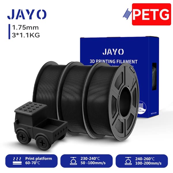 3D-printer filament, høj hastighed, mat finish,PETG 3BK