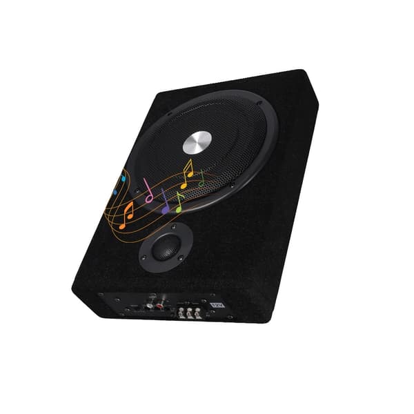 Subwoofer, Ultratunn Design, Kraftfull Basförstärkning,8"