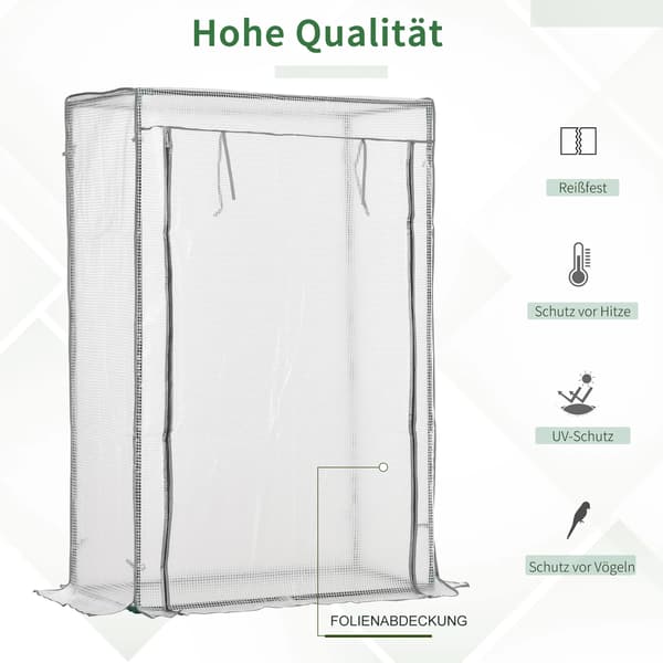 Drivhus, PE Dække, Rulledør,hær grøn