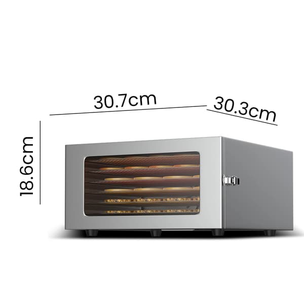 Matdehydrator, 12 lager, justerbar timer,6lager TYP 3