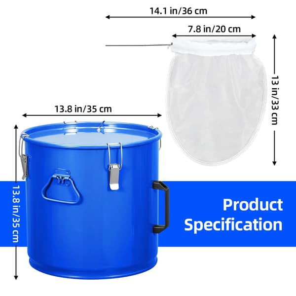Oljeavfallshållare, Tungt byggd, Läcksäker lock,30L