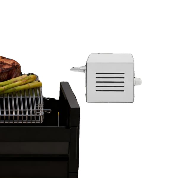 Elektrisk BBQ Rotisserie Motor, Holdbart Rustfrit Stål, 25W Effekt,Sølv