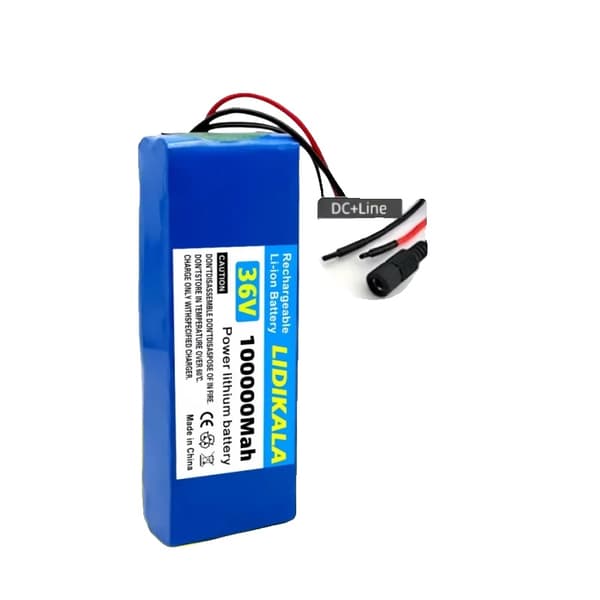 Litiumjonbatteri, 100000mAh kapacitet, 36V spänning,36V, DC - Linje