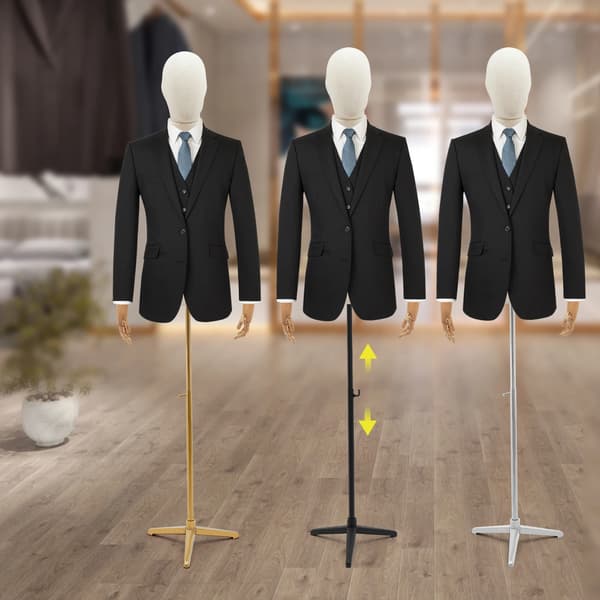 Mannequin, Justerbar Höjd, Posing Design,Guld