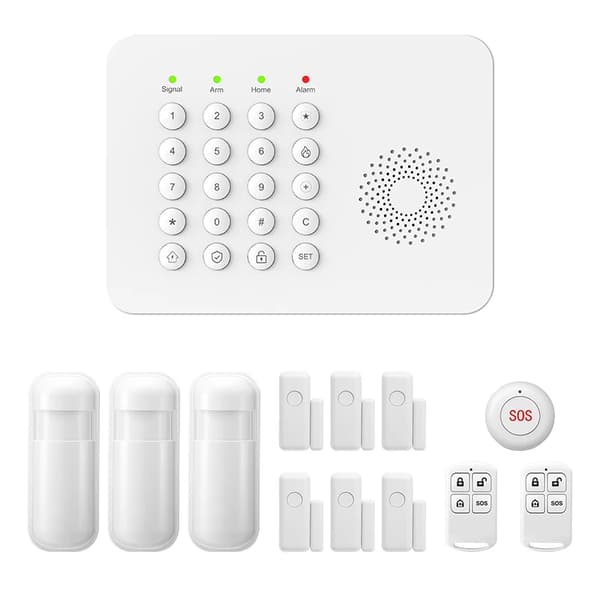 Trådlöst Hemsäkerhetssystem, Smart Hem Kompatibilitet, Realtidsaviseringar,A02 GSM Kit D