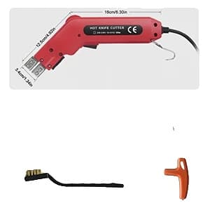 Termisk kniv, justerbar temperatur, industriel kvalitet,RØD