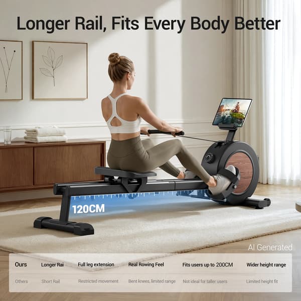 Roningmaskine, 16-niveau justerbar modstand, smart app-forbindelse,RW505