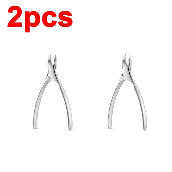 Nagelklippare, Rostfritt Stål, Ergonomisk Design,Silver-2st
