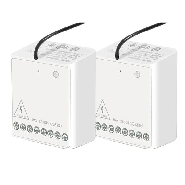 Smart Home Kits, Zigbee Kompatibilitet, Apple Homekit Integration, 2 stk relæmodul