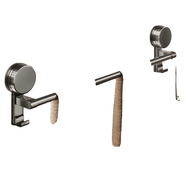 Håndklædeholder, Holdbar Plads Aluminium, Nem Vægmontering,Grå 50cm