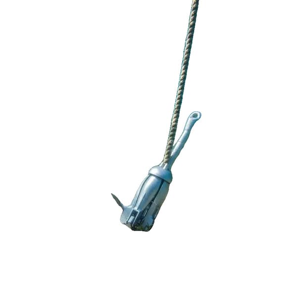 Foldbar Anker, Varmgalvaniseret Støbejern, 4 kg Vægt,Argent