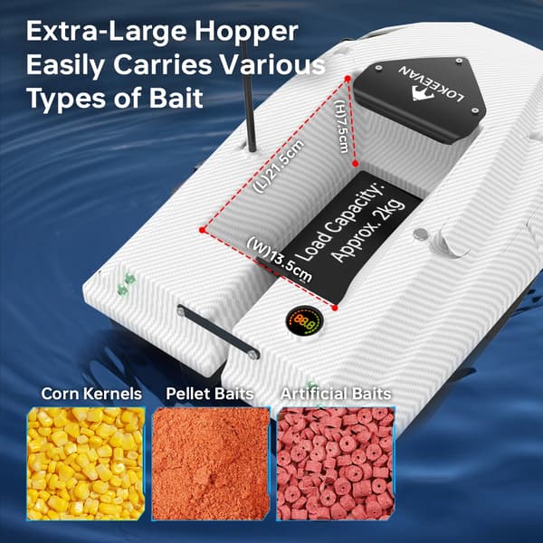 Bait Boat, Dual Positioning, Smart Sonar Detection,HVID