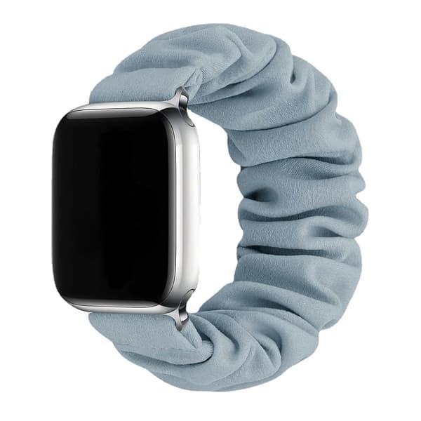 Klockarmband, Tygmaterial, Elastisk Spänne,42mm 44mm 45mm 49mm, Blå-a