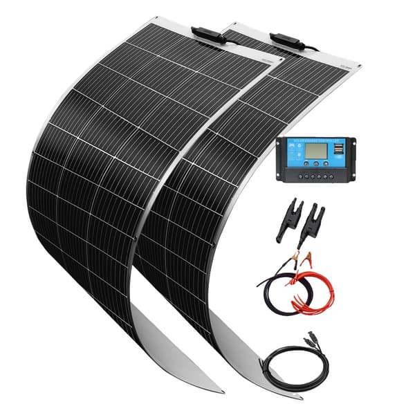 Fleksibelt solpanelkit, høj effektivitet 24%, letvægtsdesign,240W solkit