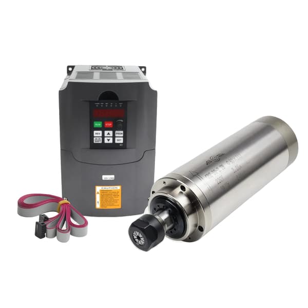 Vattenkyld Spindelmotor, VFD Inverter, ER20 Chuck System,Med VFD