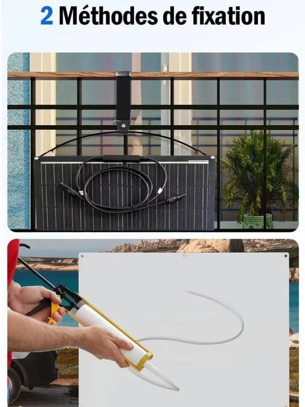 Flexibel solpanel, 200W effekt, vattentät design, ETFE100W 2PCS