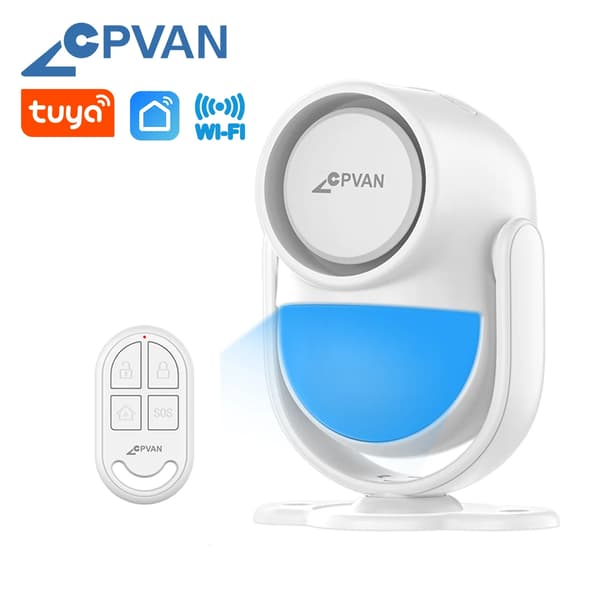 Larm System, Trådlös Kontroll, Rörelsedetektering,set A vit, EU Plug-b