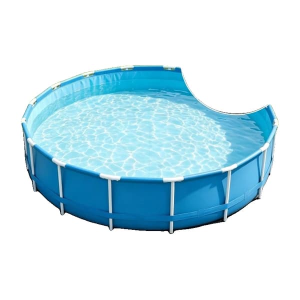 Poolfoderpad, Ø458 cm, Polyester Geotextil, Rund Form, Ca. 2 mm Tjocklek, 400 g/m² Tygdensitet