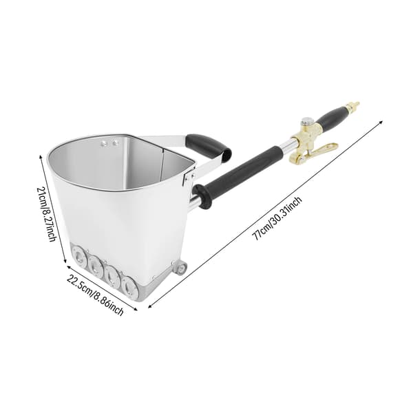 Mörsbruk Sprutpistol, Högtrycksteknik, Ergonomisk Design,Silver