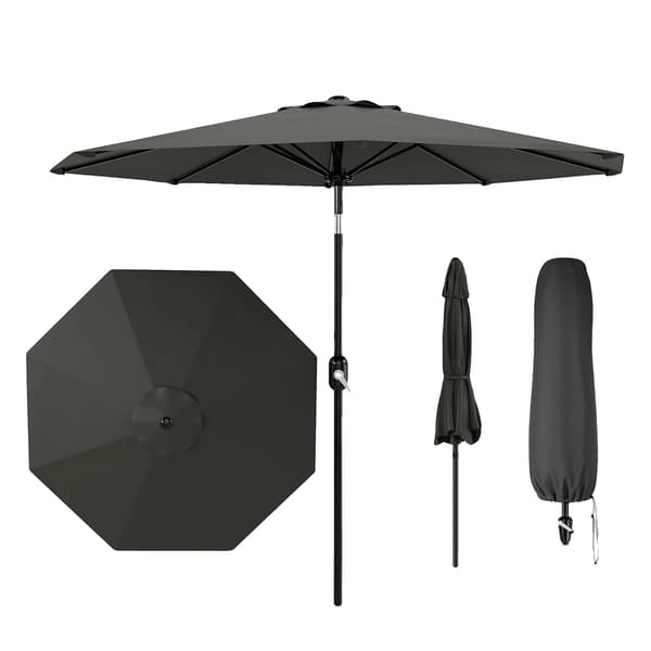 Paraply, Vindafvisende Design, UPF 50+ Beskyttelse,jern-b, Grå A, 8K-b