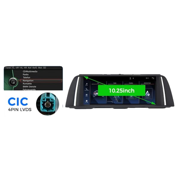 Bil Multimedia Spelare, Trådlös CarPlay, Dubbel System Kompatibilitet,Linux System CIC