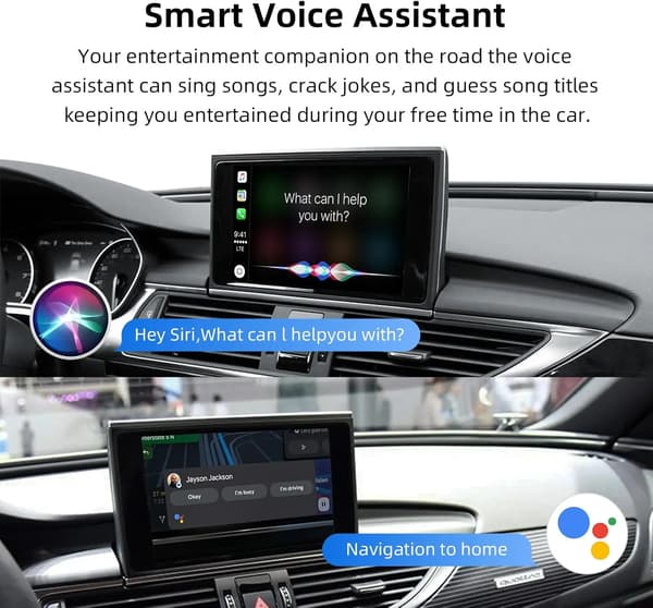 CarPlay Android Auto-adapter, trådlös anslutning, kamerasupport,för RMC A6 A7