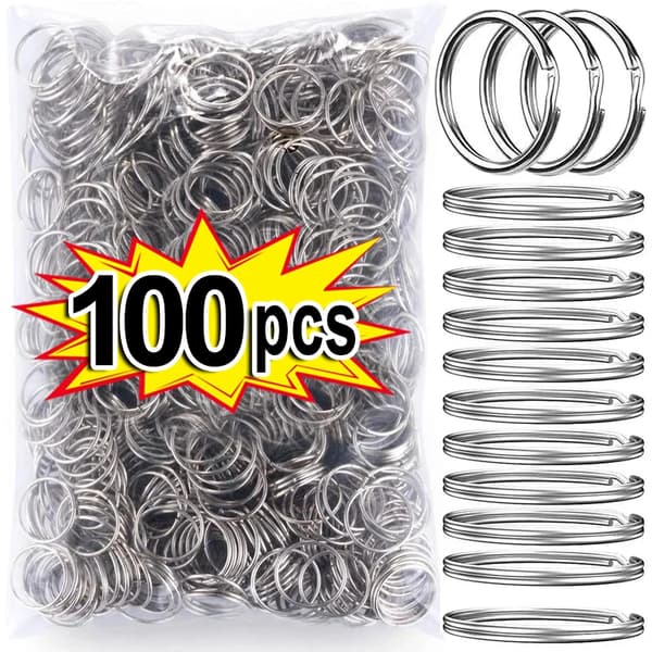 Nøglering, Zinklegering, Trendy Design,100 pcs