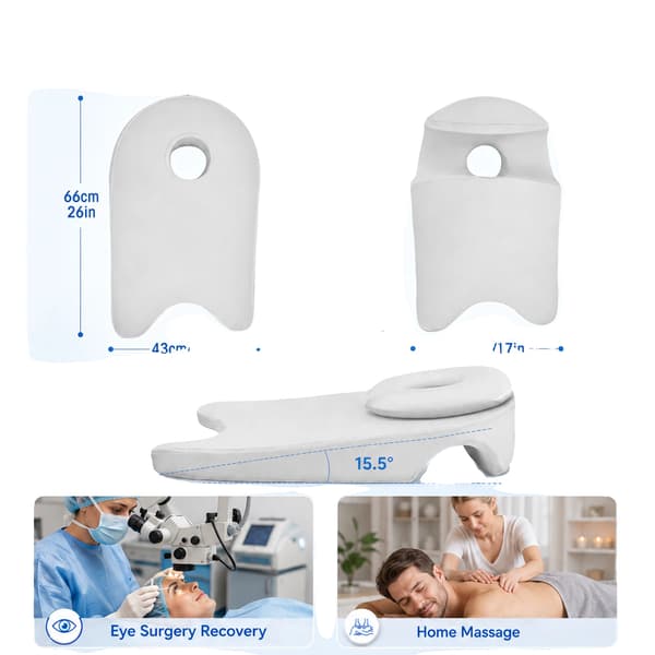 Ansiktsnedåt Kudde, Postoperativt Stöd, Bekväm Passform,VIT