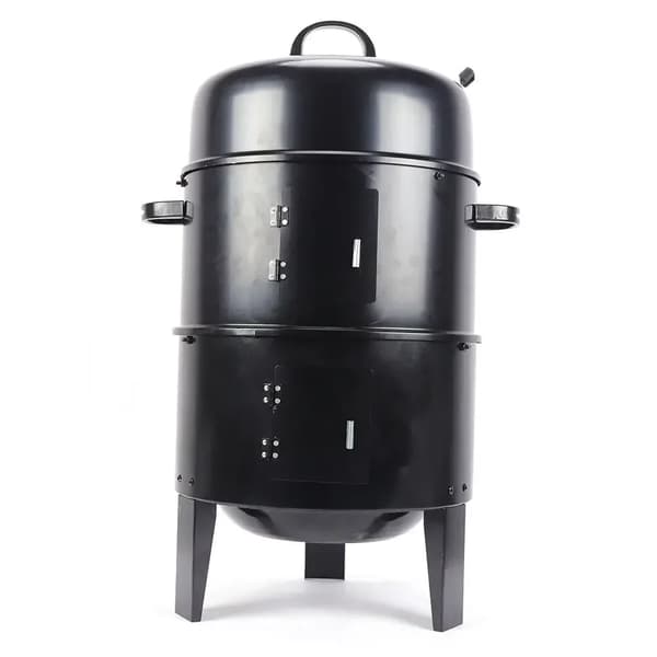 Kødgrill Røger, Multifunktionel Madlavning, Bærbart Design,sort