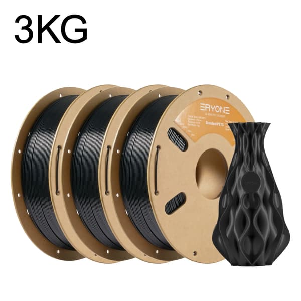 3D-printer filament, PETG-material, nem printning,Sort