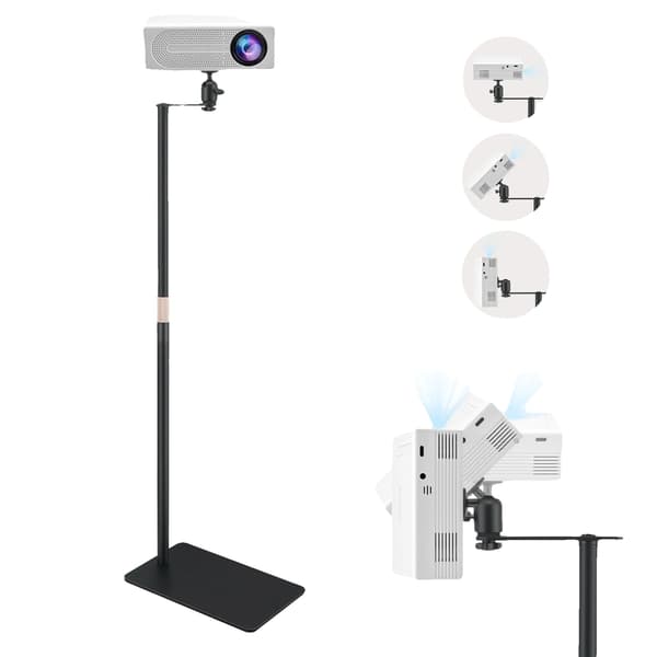 Projektorstand, Højdejusterbar, 360° Rotation,kun stå