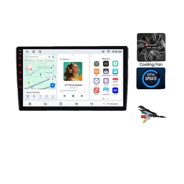 Bilstereo, Touchscreen, Multimedia-forbindelse, kompatibel med Citroen C5 2008-2017,V1 Plus 4+64GB 9"