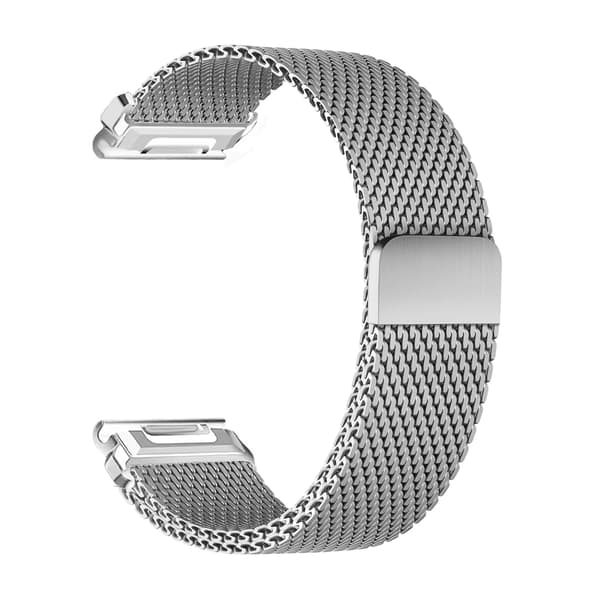 Urrem, Rustfrit Stål, Magnetlås,22mm Fenix 8 47mm, Sølv-a