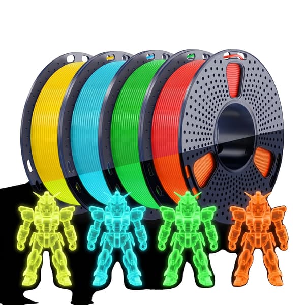 3D-printer filament, PLA-material, 250g spoler,Lys 250g x 4