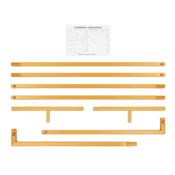 Bröllopsbåge, Justerbar Höjd, Metallram,Guld, Bredd 1.5m 4.9ft