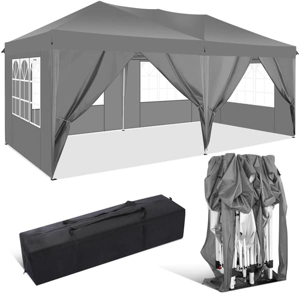 Gazebo, Säänkestävä Kangas, Helppo Asentaa,Harmaa