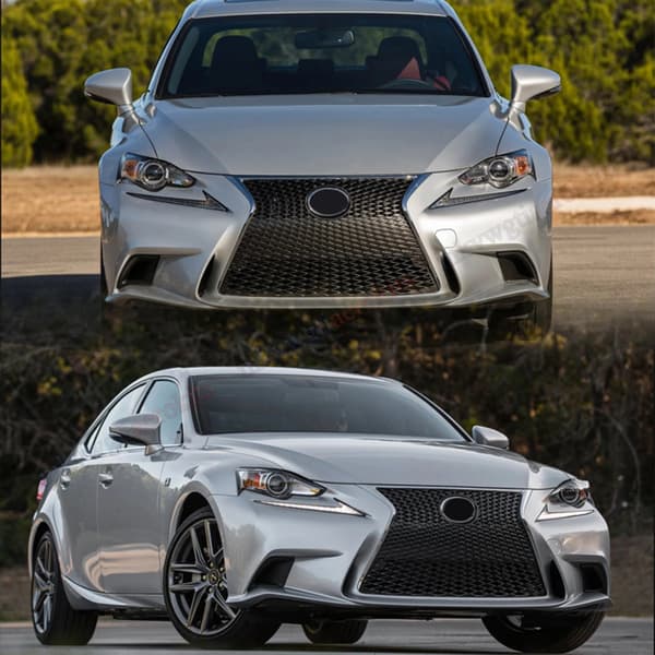 Frontgitter, ABS-materiale, passer til Lexus IS-modeller,Krom