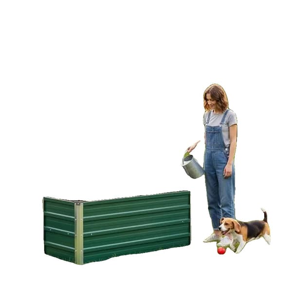 Planter, Galvaniseret Stål, Holdbar Konstruktion,grøn