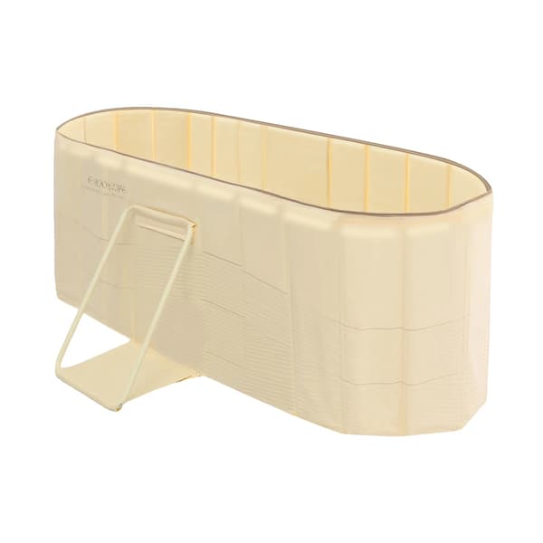 Bærbar Spa Badekar, Foldbart Design, Nem Opbevaring,Gul