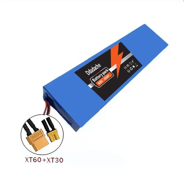 Litiumjonbatteripack, 60Ah kapacitet, intelligent BMS,XT60-XT30, 48V-a