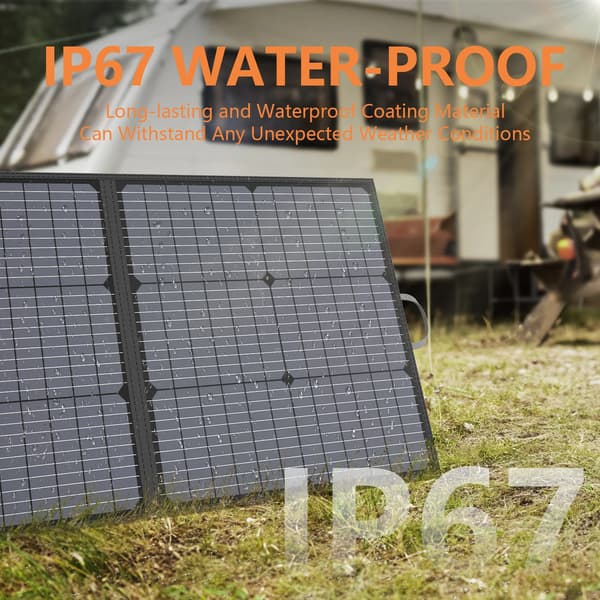 Solpanel, 220W Maximal Effekt, Monokristallint Kiselmaterial, Maximal Effektspänning 40V, Kortslutningsström 6.0A, Vikt 5.85 kg