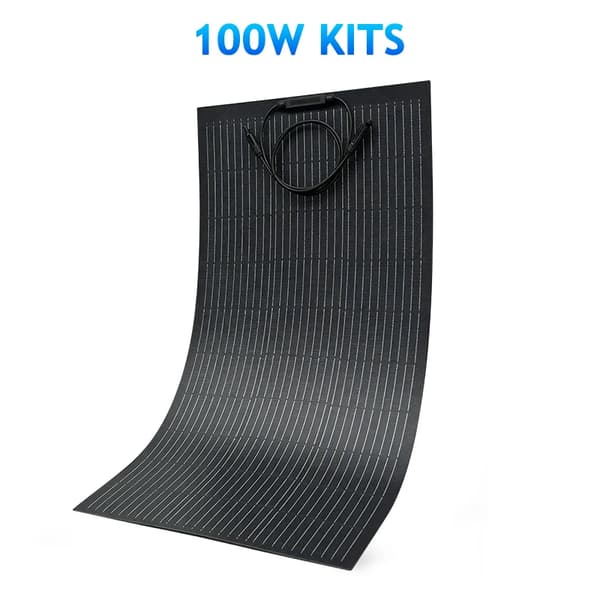 Solpanel, Fleksibelt Design, Høj Effektivitet,Fleksibel 100w