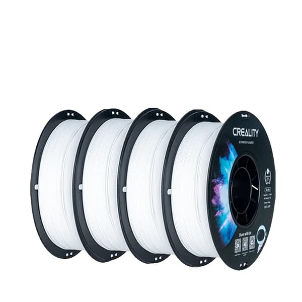 TPU Filament, 1,75 mm Diameter, 4-Pack,TPU 4Hvid