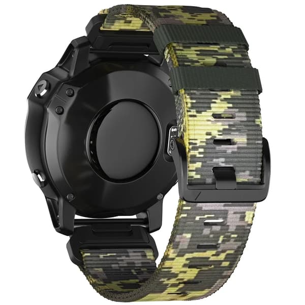 Urrem, QuickFit Design, Nylon Materiale,QuickFit 26mm-b, a-Camouflage Gul-a